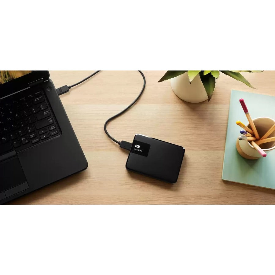 WD-IMSourcing easyStore WDBKUZ0050BBK-WESN 5 TB Portable Hard Drive - External
