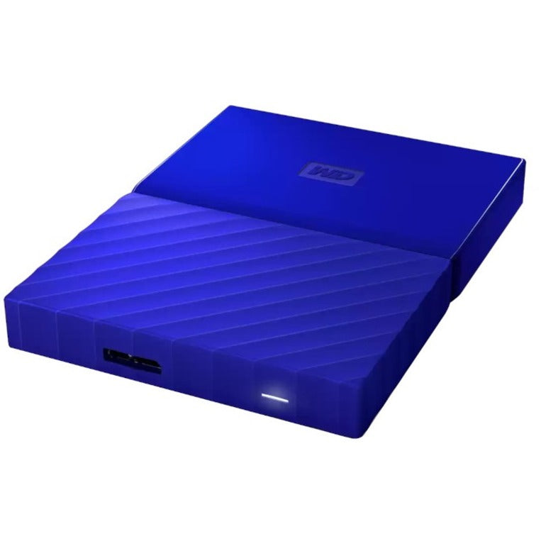 WD My Passport WDBYFT0030BBL-WESN 3 TB Portable Hard Drive - External - Blue