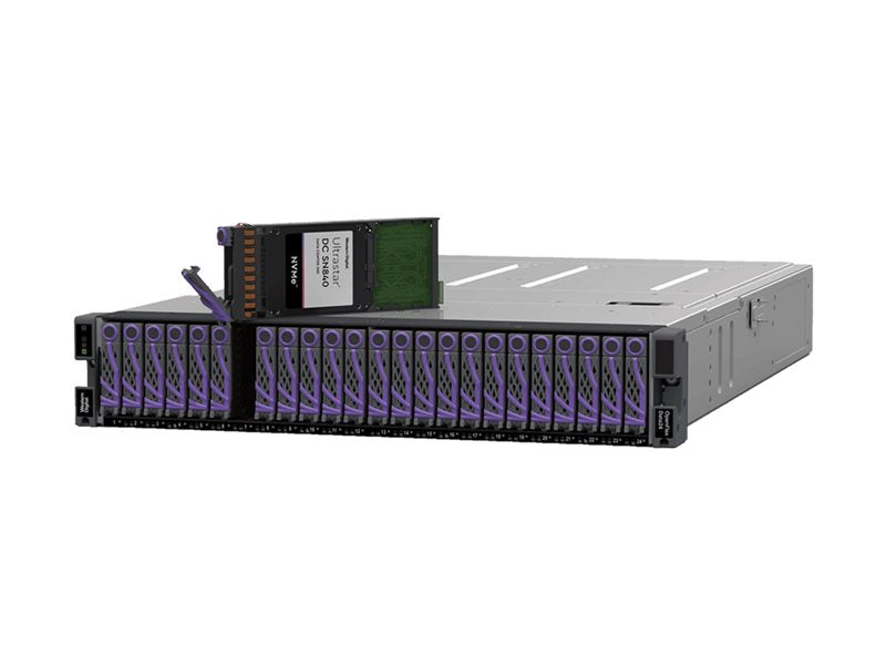 WD OpenFlex Data24 - 3200 Series - storage enclosure - 24 bays (PCIe (NVMe) / U.2) - SSD 15.33 TB x 24 - rack-mountable