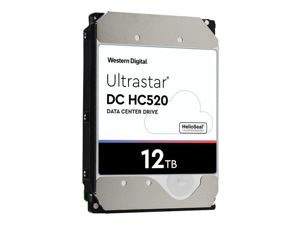 WD Ultrastar DC HC520 HUH721212AL5204 - Hard drive - 12 TB - internal - 3.5 - SAS 12Gb/s - 7200 rpm - buffer: 256 MB" 1EX1009