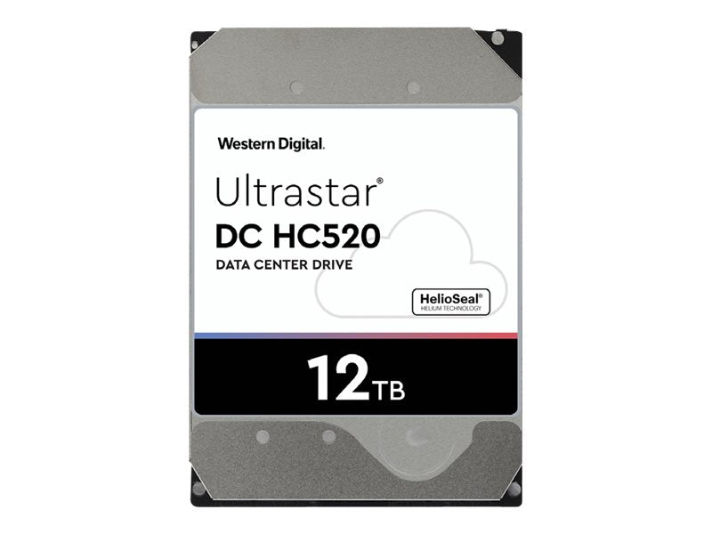 WD Ultrastar DC HC520 HUH721212AL5204 - Hard drive - 12 TB - internal - 3.5 - SAS 12Gb/s - 7200 rpm - buffer: 256 MB" 1EX1009