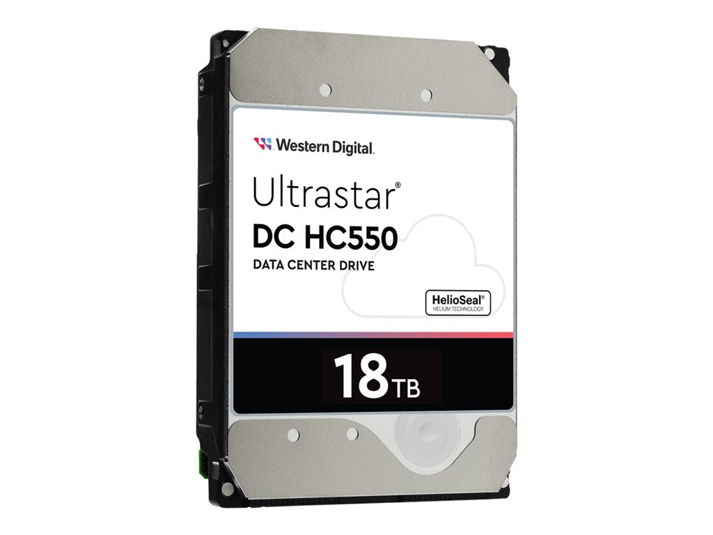 WD Ultrastar DC HC550 WUH721818AL5201 - Hard drive - encrypted - 18 TB - internal - 3.5 - SAS 12Gb/s - 7200 rpm - buffer: 512 1EX2479