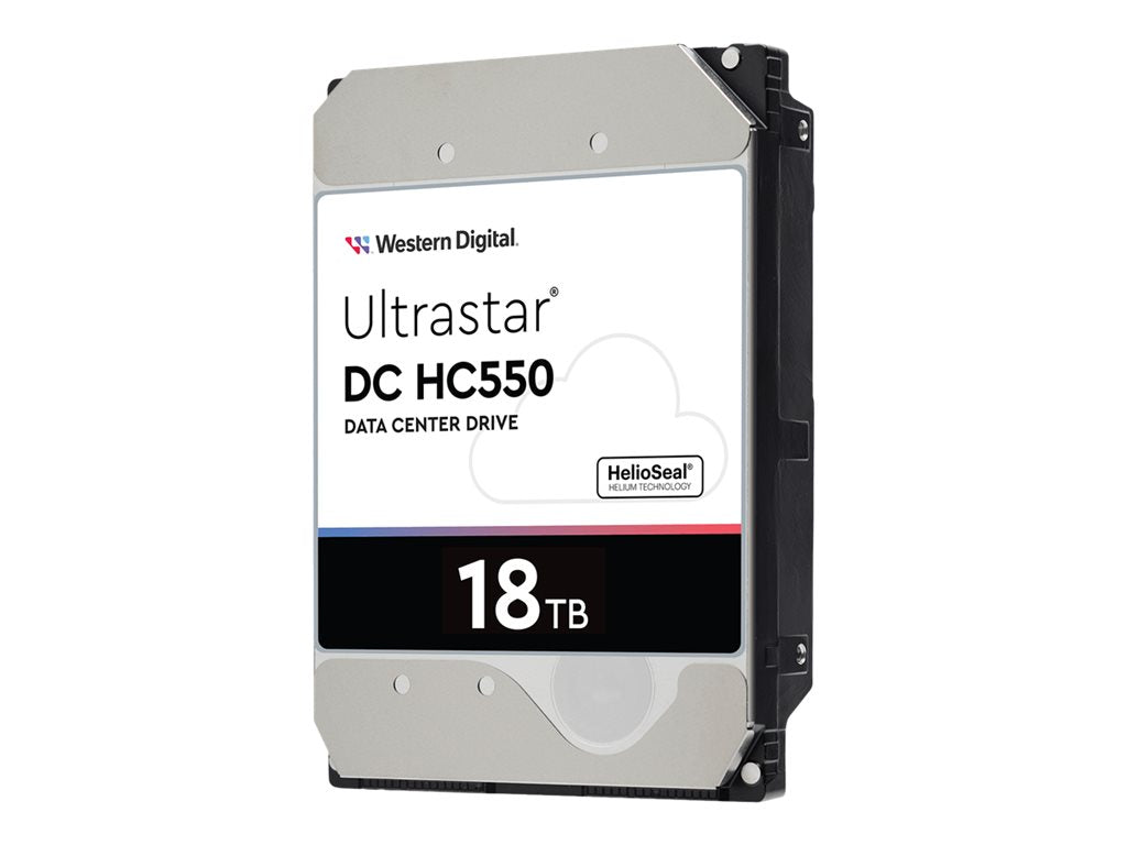 WD Ultrastar DC HC550 WUH721818AL5201 - Hard drive - encrypted - 18 TB - internal - 3.5 - SAS 12Gb/s - 7200 rpm - buffer: 512 1EX2479