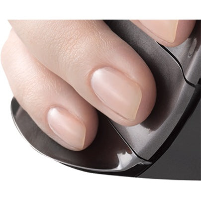 WORLDS FIRST MOUSE WITH GROOVED BUTTONS.YOUR FINGERTIPS REST IN A SHALLOW GROOVE