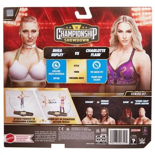 WWE Championship Showdown 2-Pack Action Figures with Titles for Kids