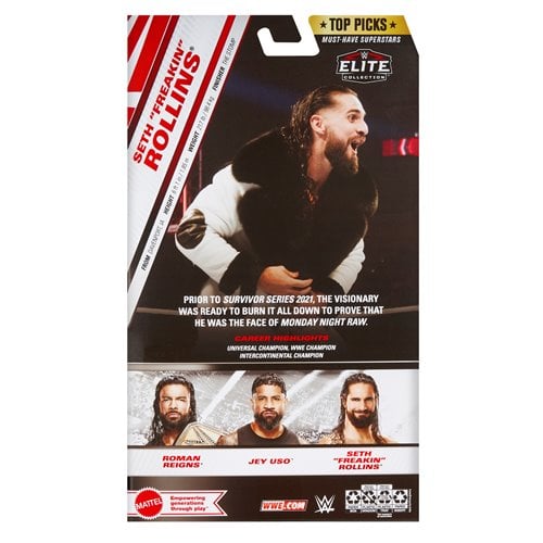 WWE Elite Top Picks 2025 Action Figure – Detailed, Collectible Toy for Fans