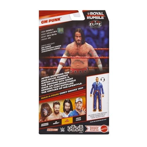 WWE Royal Rumble Elite Action Figure with Build-a-Figure Bonus for Fans