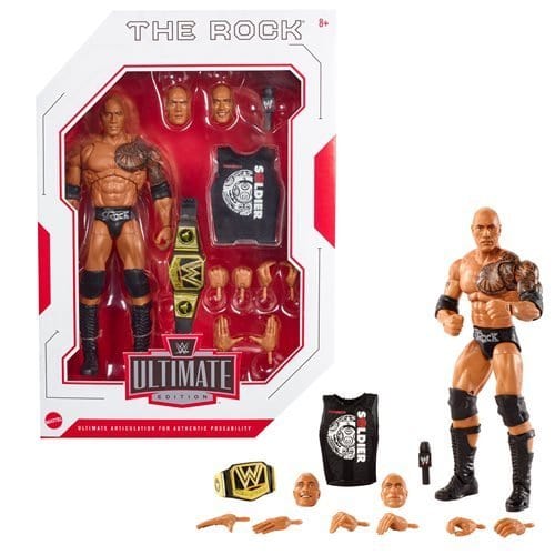 WWE Ultimate Edition Action Figure with Swappable Parts for Fans 8+