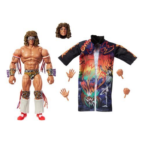 WWE Ultimate Edition Ultimate Warrior Figure with Customizable Features for Fans