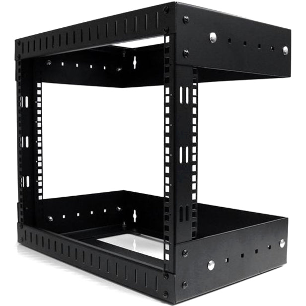 Wall Mount Network Rack 8U - Heavy-Duty Open Frame Server AV Data Rack (Adjustable Depth) | StarTech.com RK812WALLOA