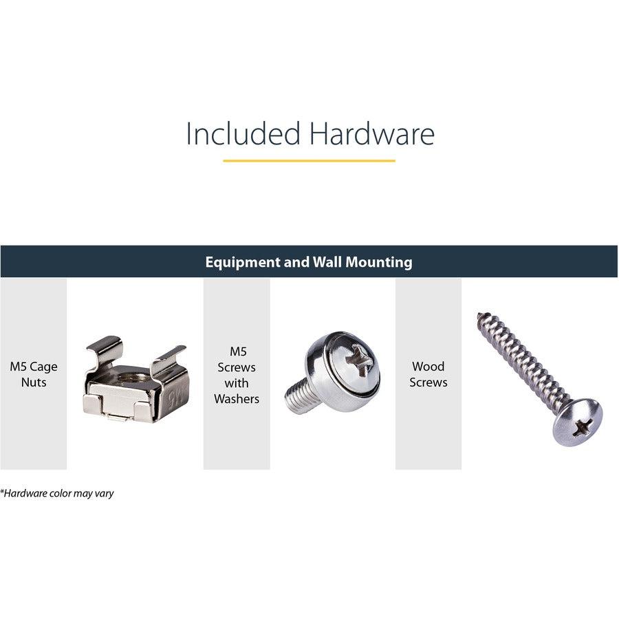 Wall Mount Patch Panel Bracket 6U - Server Rack Mounting | StarTech.com RK619WALLV
