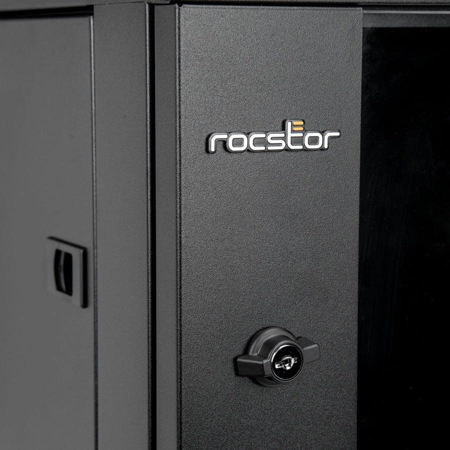 Wall Mount Rack Enclosure - 6U Tempered Glass Server Cabinet | Rocstor Y10E001-B1