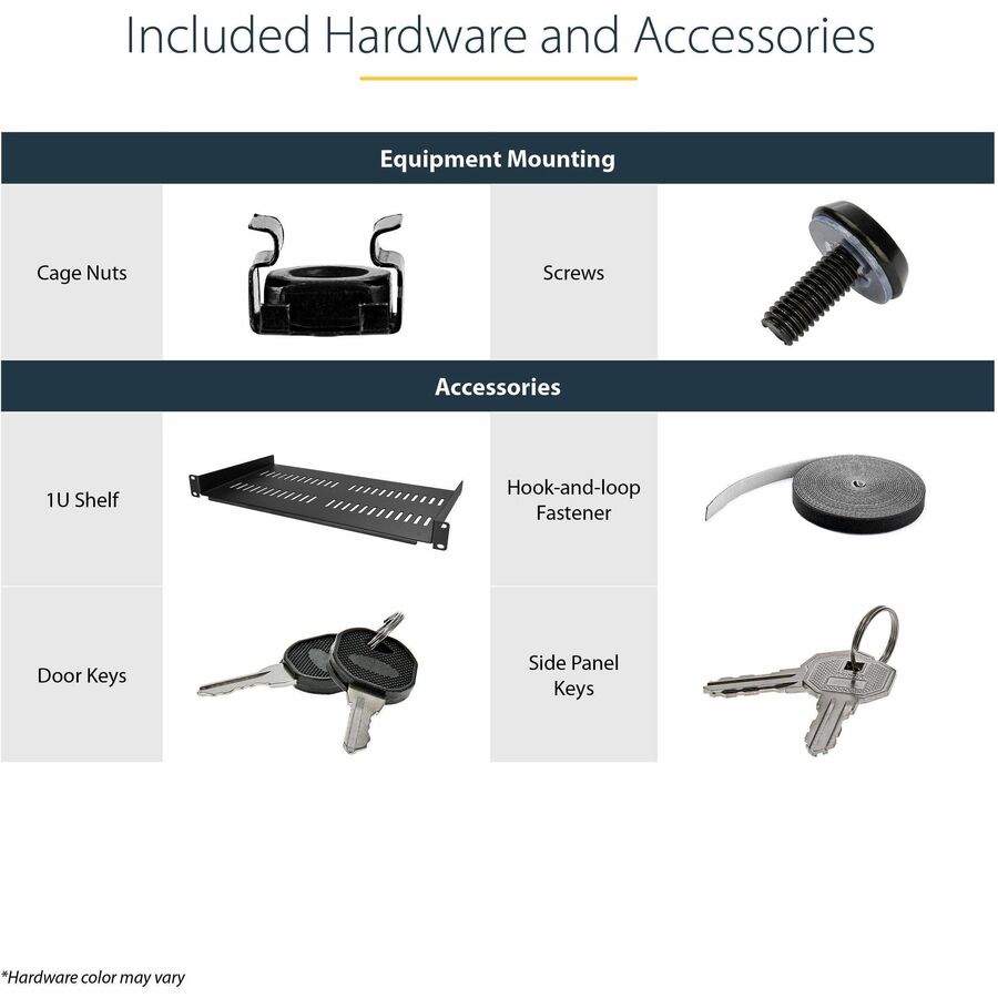 Wall Mount Server Rack - 26U Network Cabinet with Hinged Door | StarTech.com RK2620WALHM