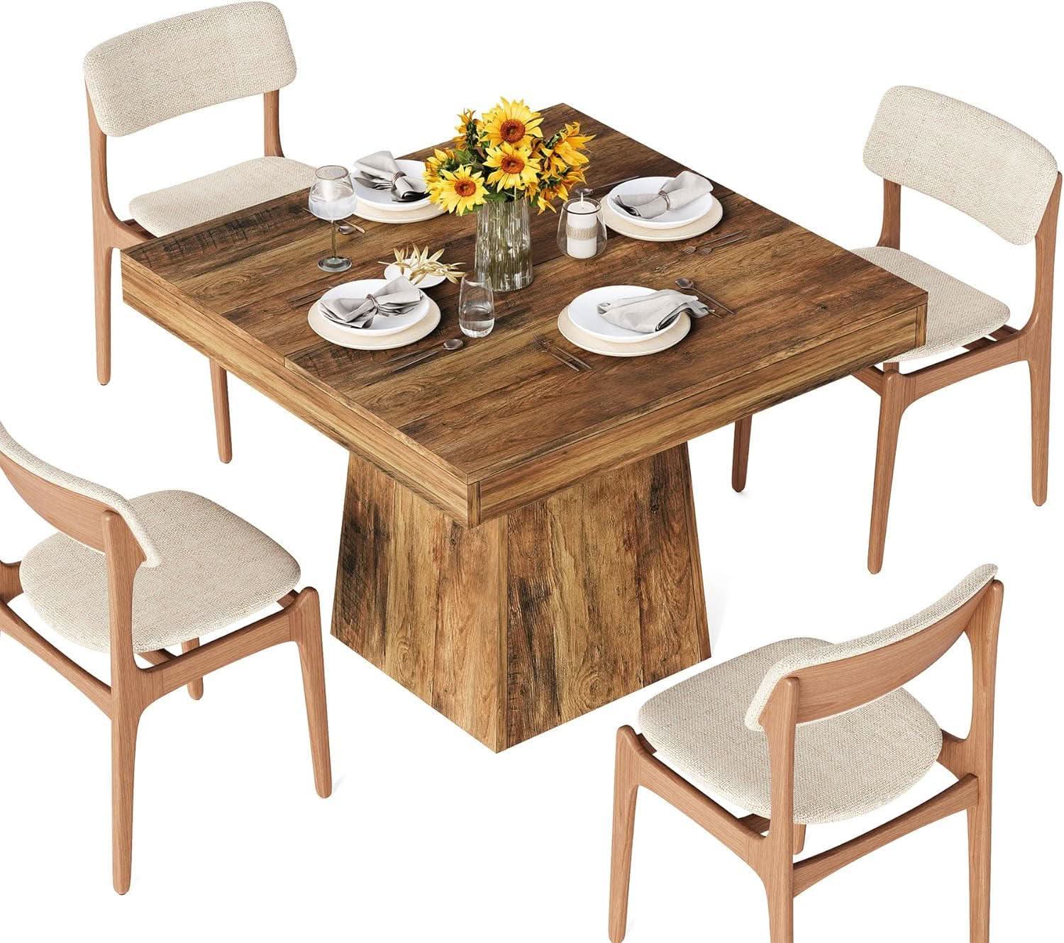 Walnut 31 5 Inch Farmhouse Dining Table For Small Spaces