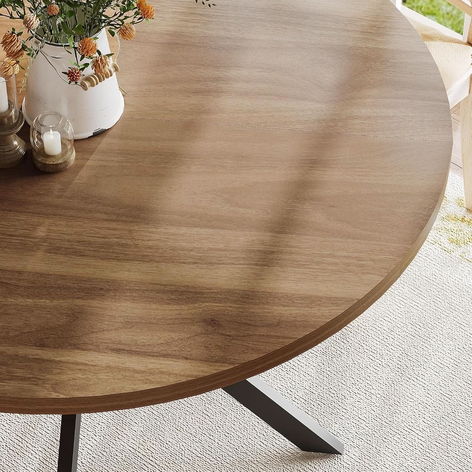 Walnut Dining Table For Four Farmhouse Kitchen Rustic