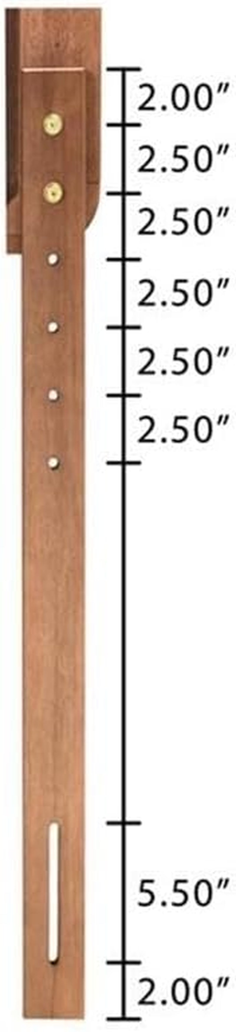 Walnut Finished Wood King Size Headboard with Spindle Design