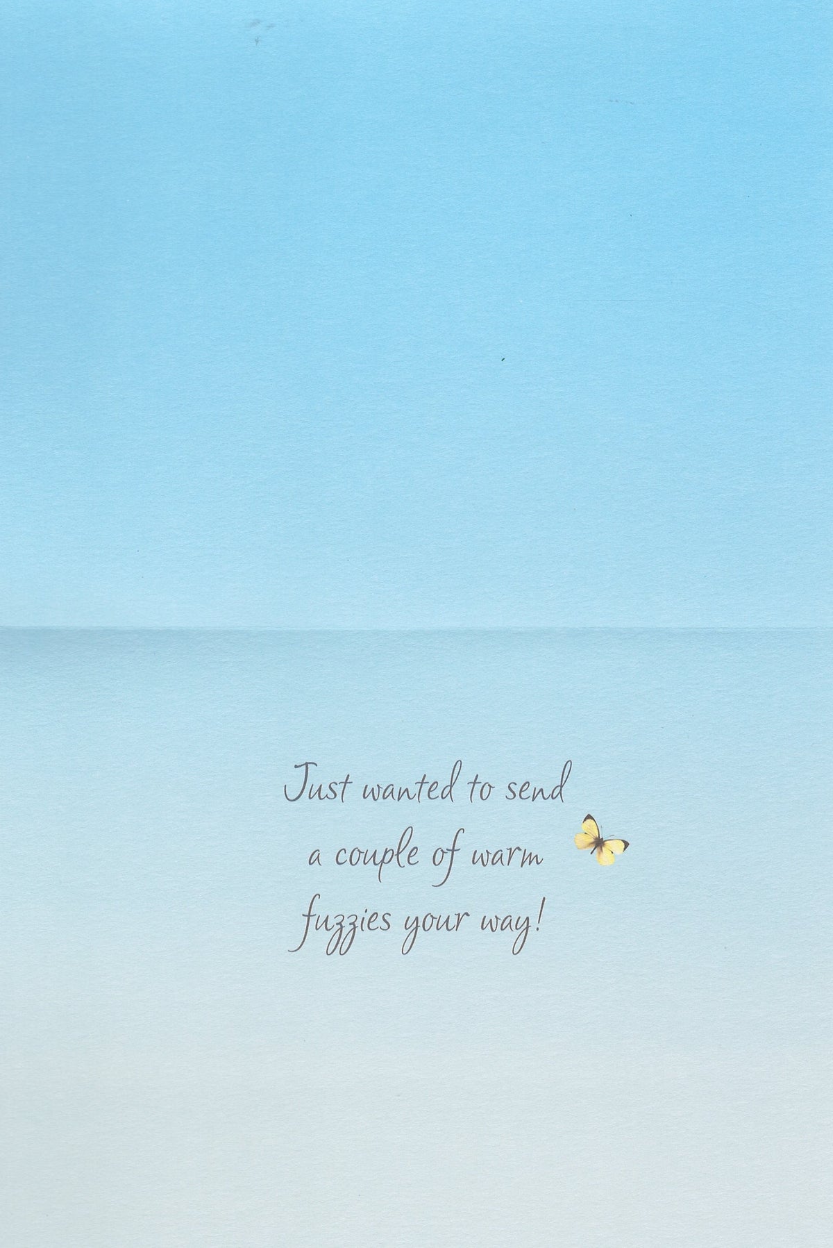 Warm Fuzzy Greeting Card - Encouragement Card
