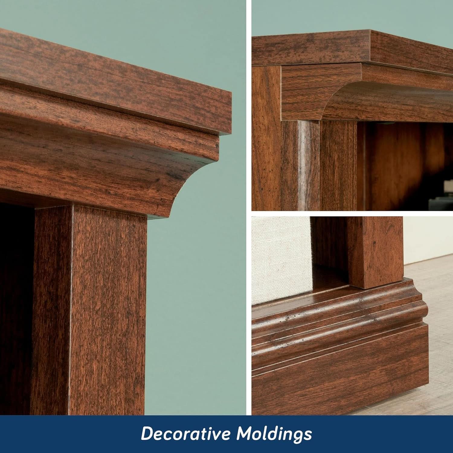 Washington Cherry 5 Shelf Bookcase With Adjustable Shelves
