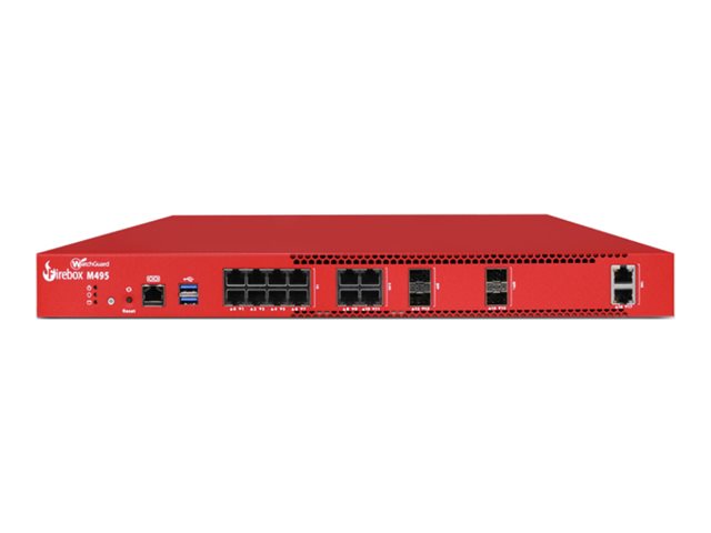 WatchGuard Firebox M495 2.5 Gbps Firewall for Medium-Large Business with 1-Year Support
