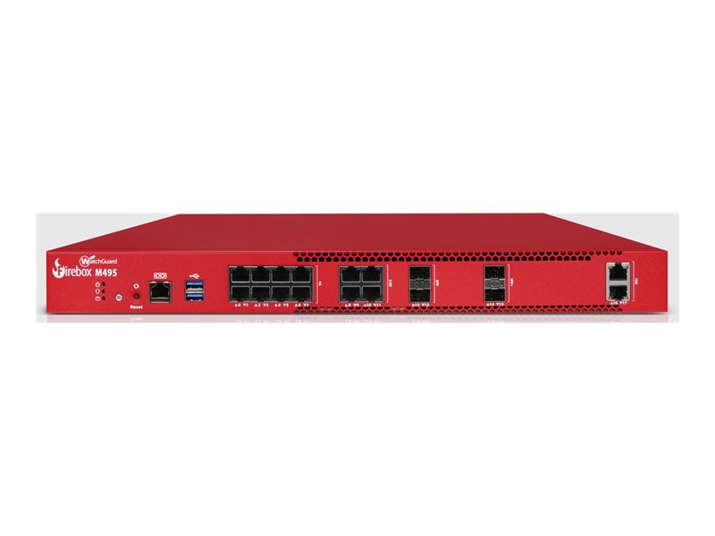WatchGuard Firebox M495 Firewall 2.5 Gbps for Medium-Large Enterprises with 3-Year Support