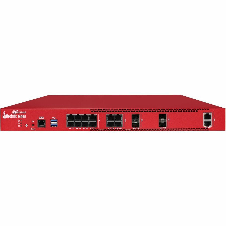 WatchGuard Firebox M495 Firewall 2.5 Gbps with 1-Year Security Suite for Enterprises