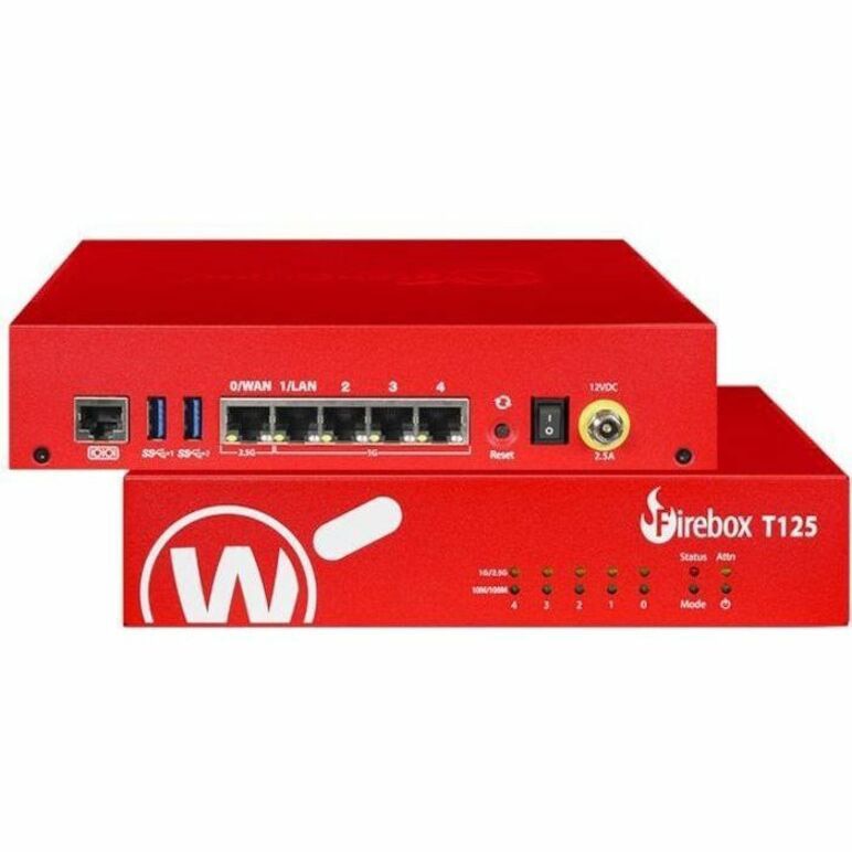 WatchGuard Firebox T125 Firewall with 3-Year Security Suite for Small Sites