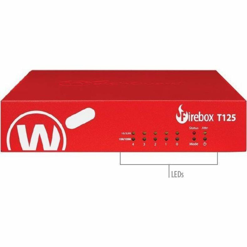 WatchGuard Firebox T125 Firewall with 3-Year Security Suite for Small Sites