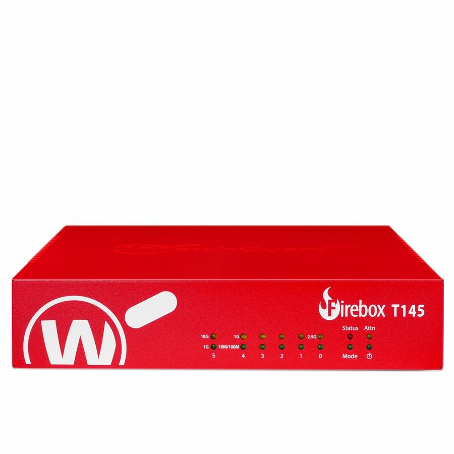 WatchGuard Firebox T145 Firewall with 1-Year Basic Security Suite for SMBs