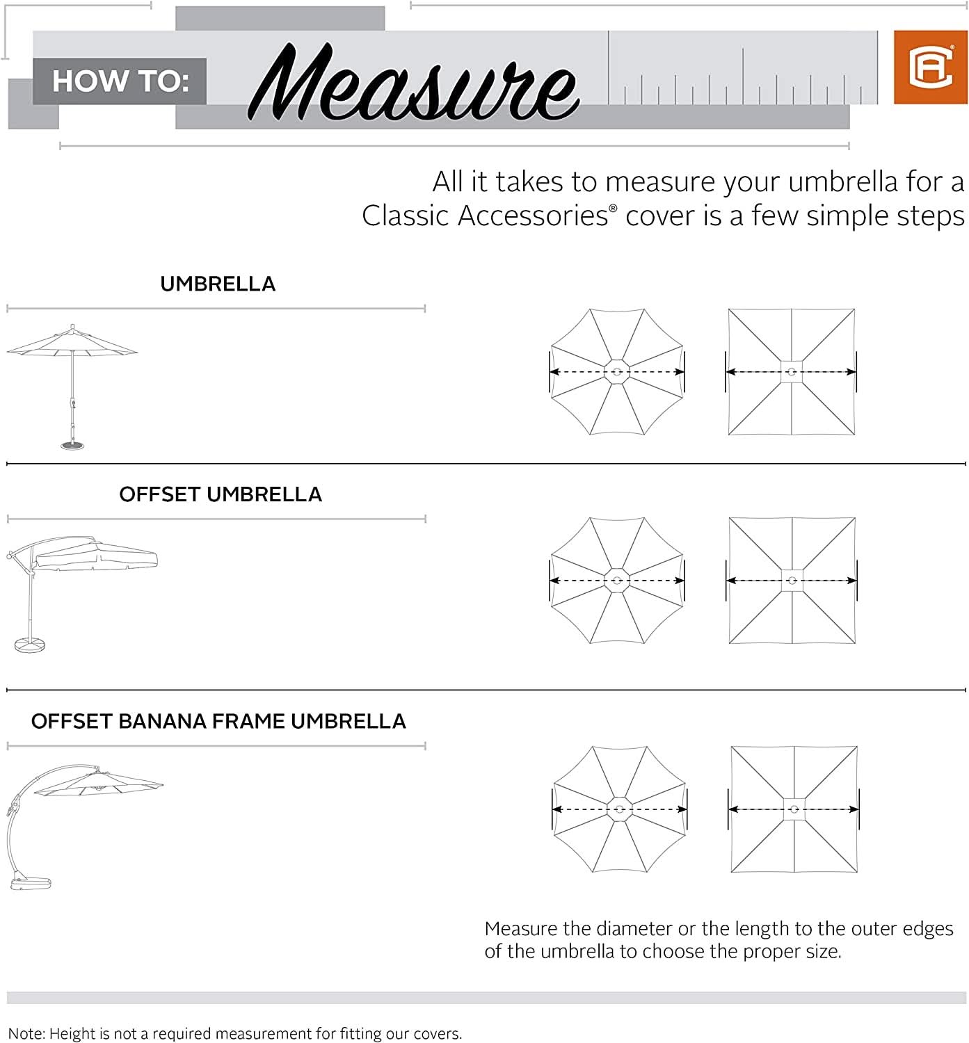 Waterproof 13ft Offset Umbrella and Frame Cover Set