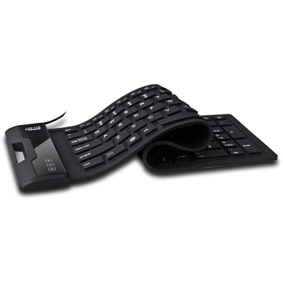 Waterproof Flexible Keyboard,Antimicrobial/Wash/108Keys/Usb