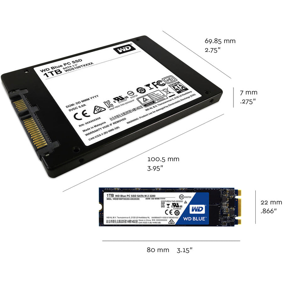 Wd-Imsourcing Blue Wds250G1B0B 250 Gb Solid State Drive - M.2 2280 Internal - Sata (Sata/600)