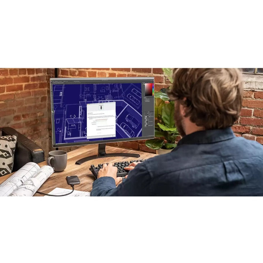 WD My Passport WDBAGF0040BGY-WESN 4 TB Portable Solid State Drive - External - Gray