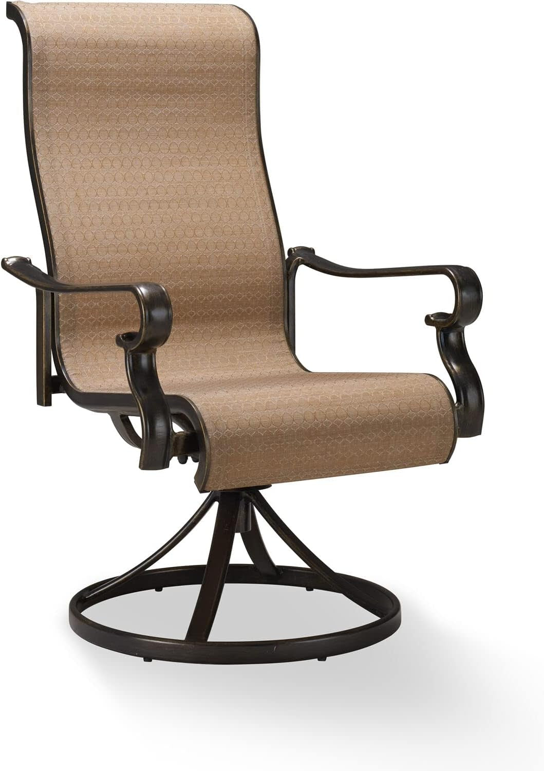 Weather Resistant Outdoor Dining Set with Swivel Rockers