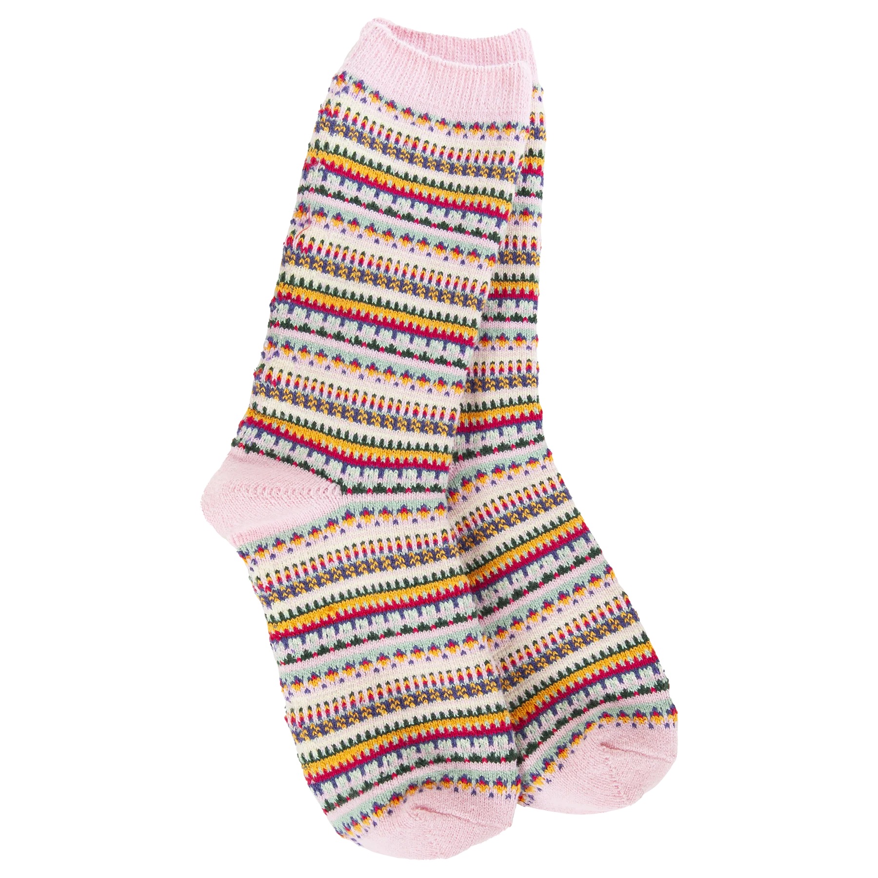 Weekend Boho Crew - Pink Stripe