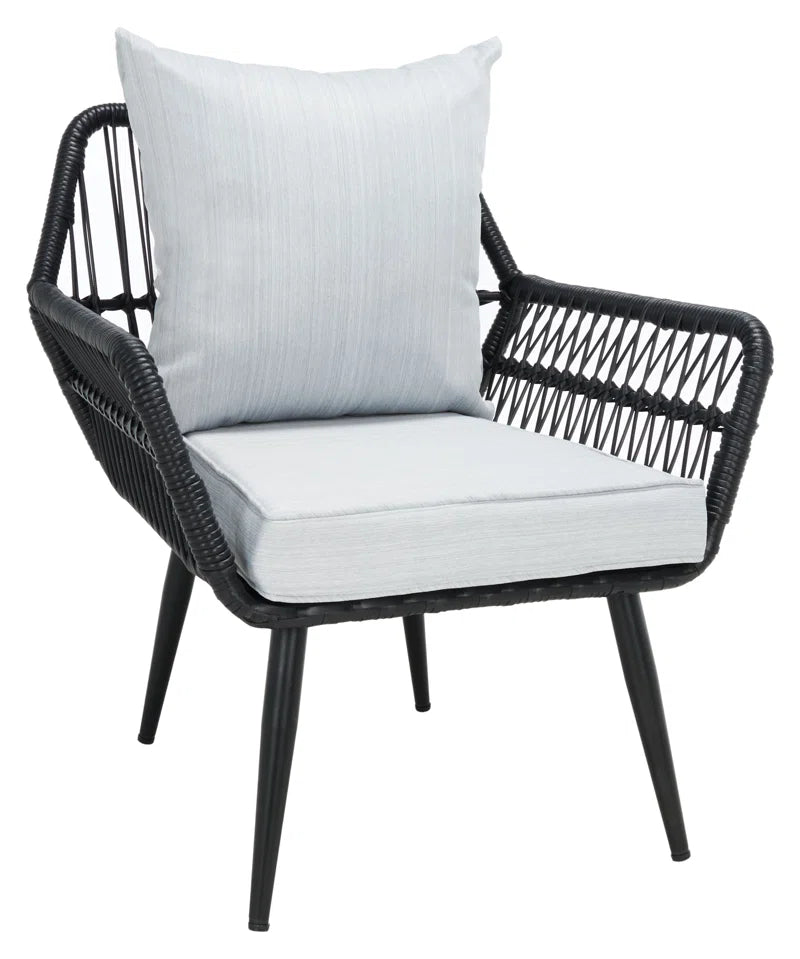 Weiland 3 Piece Outdoor Lounge Set Weatherproof Wicker