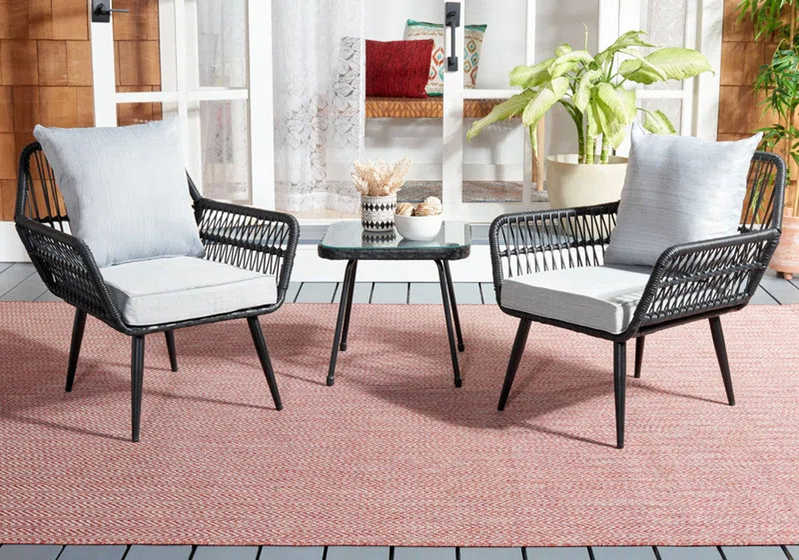 Weiland 3 Piece Outdoor Lounge Set Weatherproof Wicker