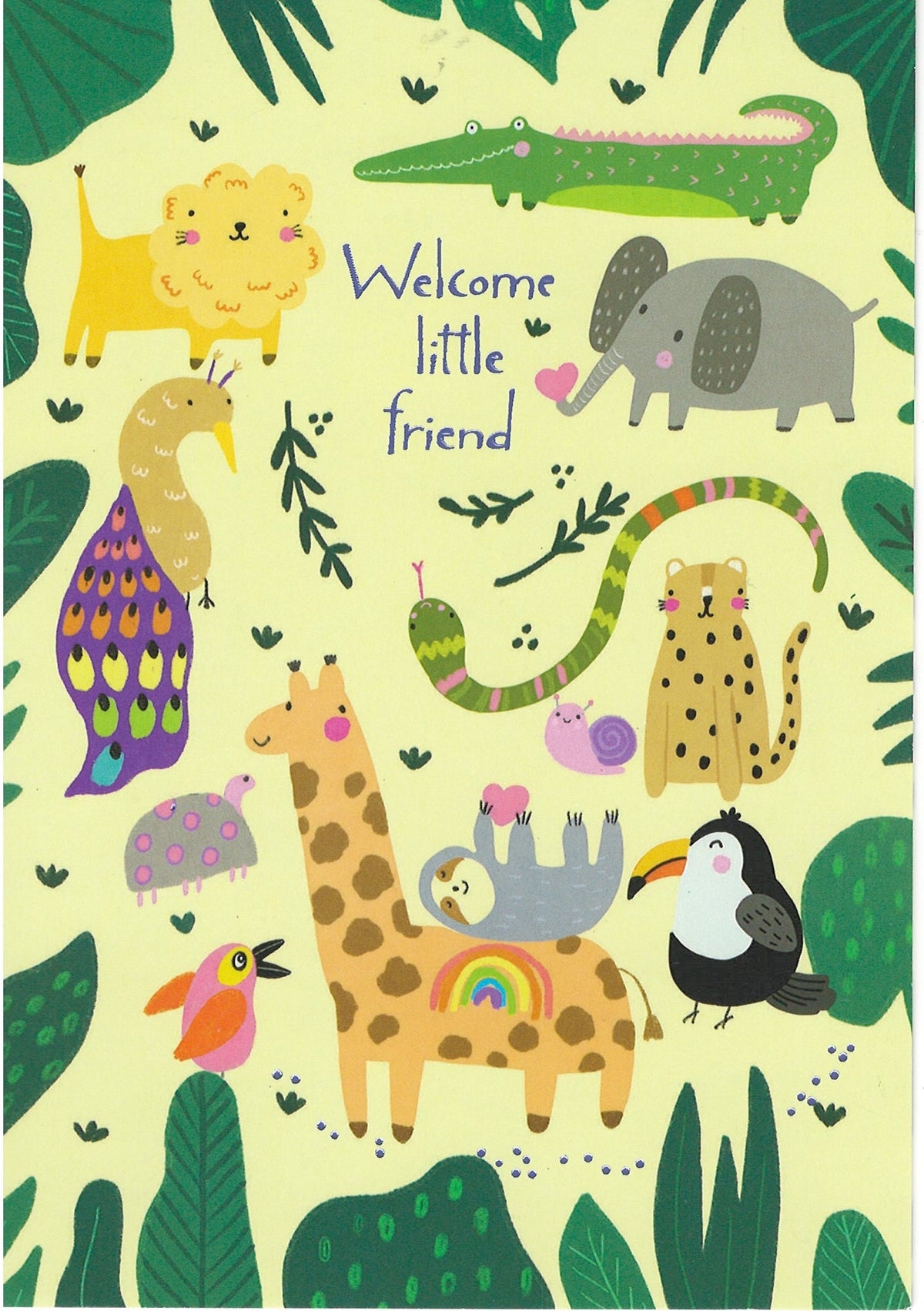 Welcome Little Friend - New Baby Card