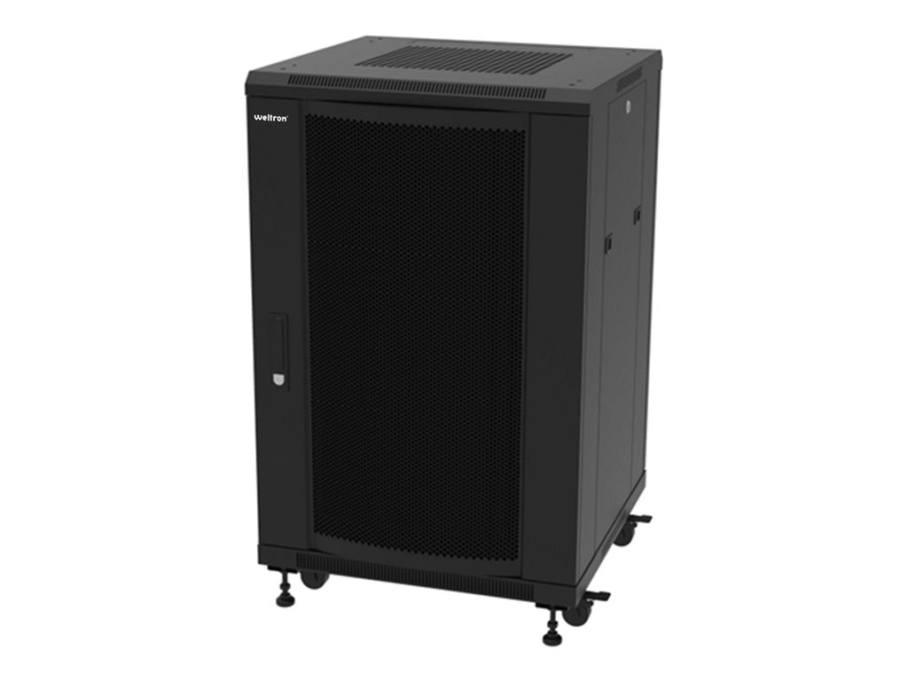 Weltron - Rack cabinet - free-standing - 22U - 19",Weltron - rack - 22U" 90-4090EN-22UFP