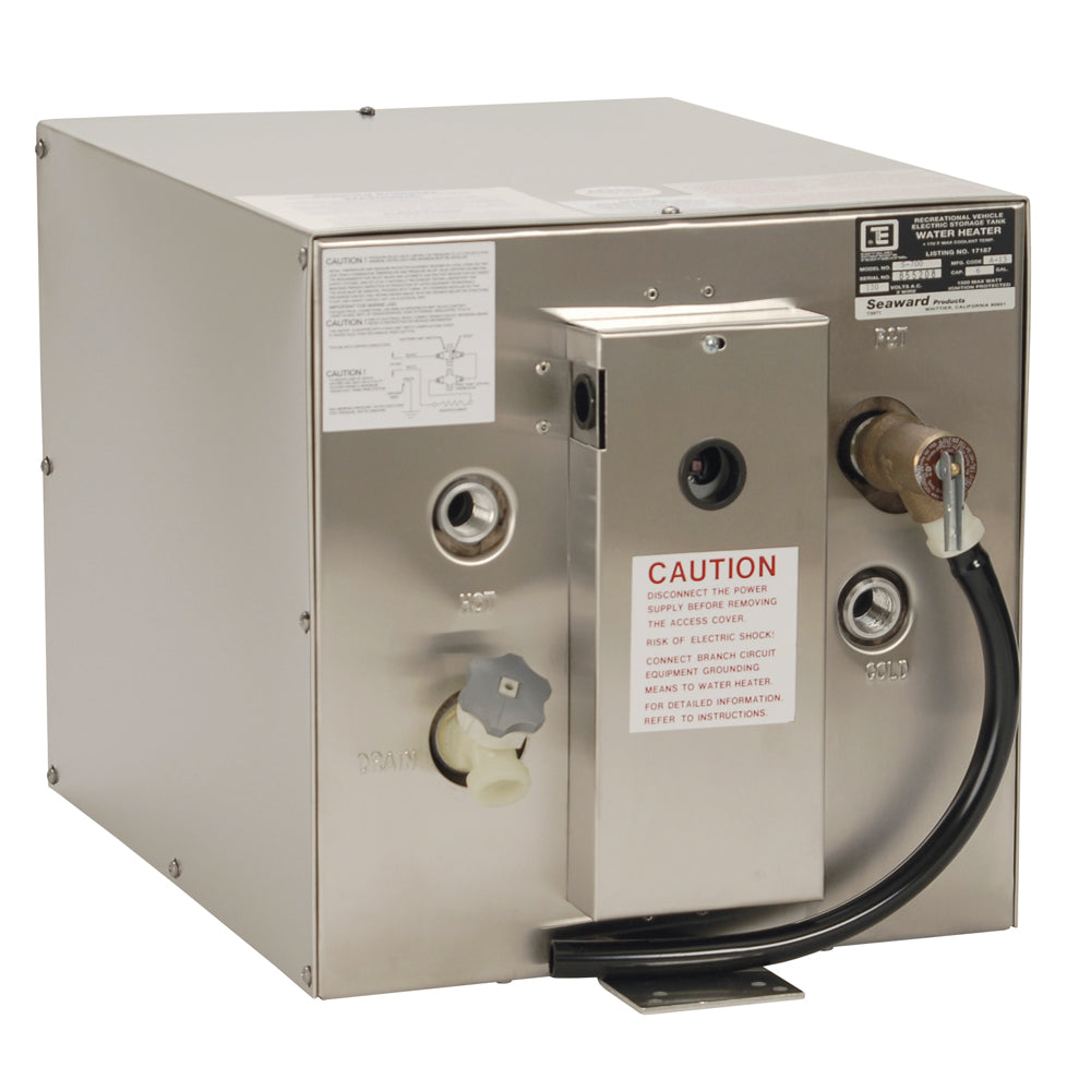 Whale Seaward 6 Gallon Hot Water Heater w/Rear Heat Exchanger - Stainless Steel - 120V -