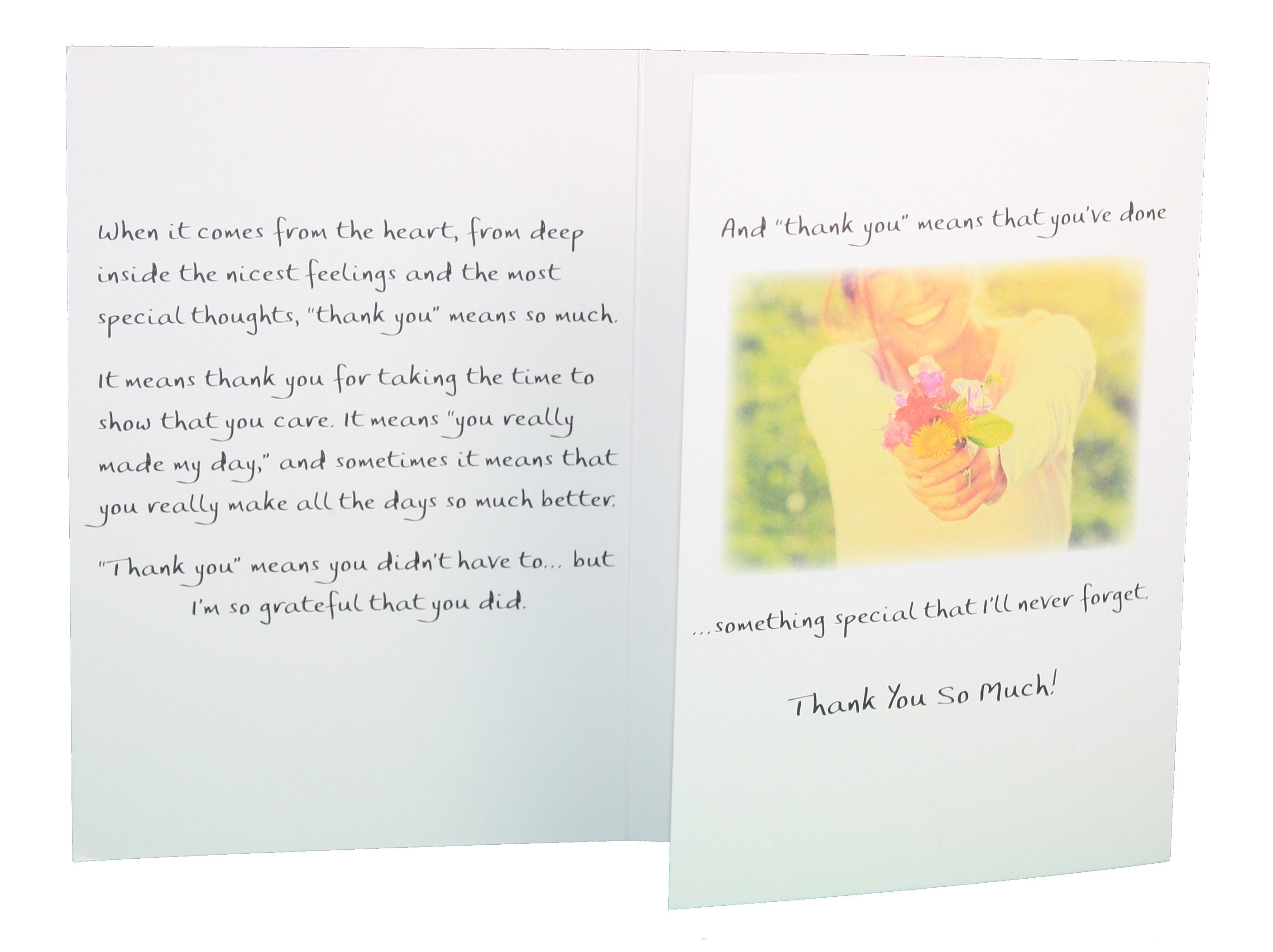 What does " Thank you" really mean? Greeting Card