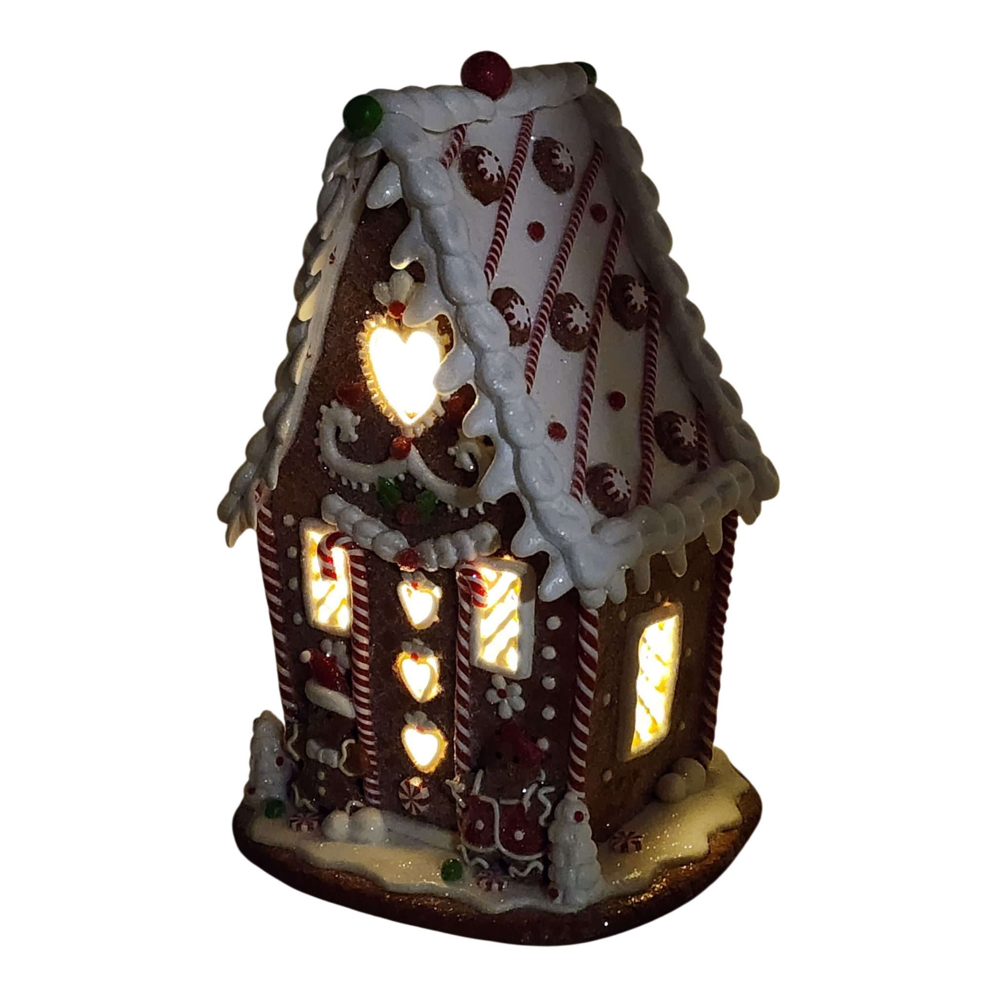 Whimsical Lighted Gingerbread Cottage