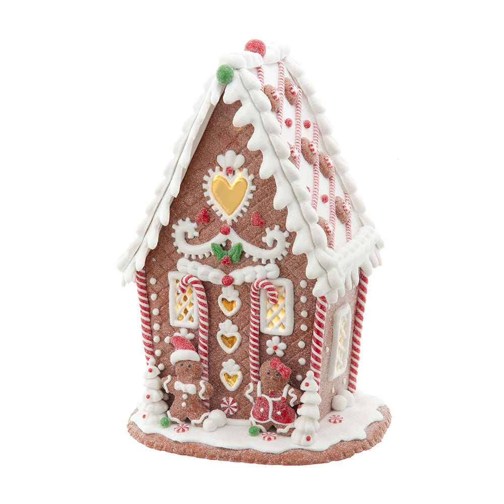 Whimsical Lighted Gingerbread Cottage