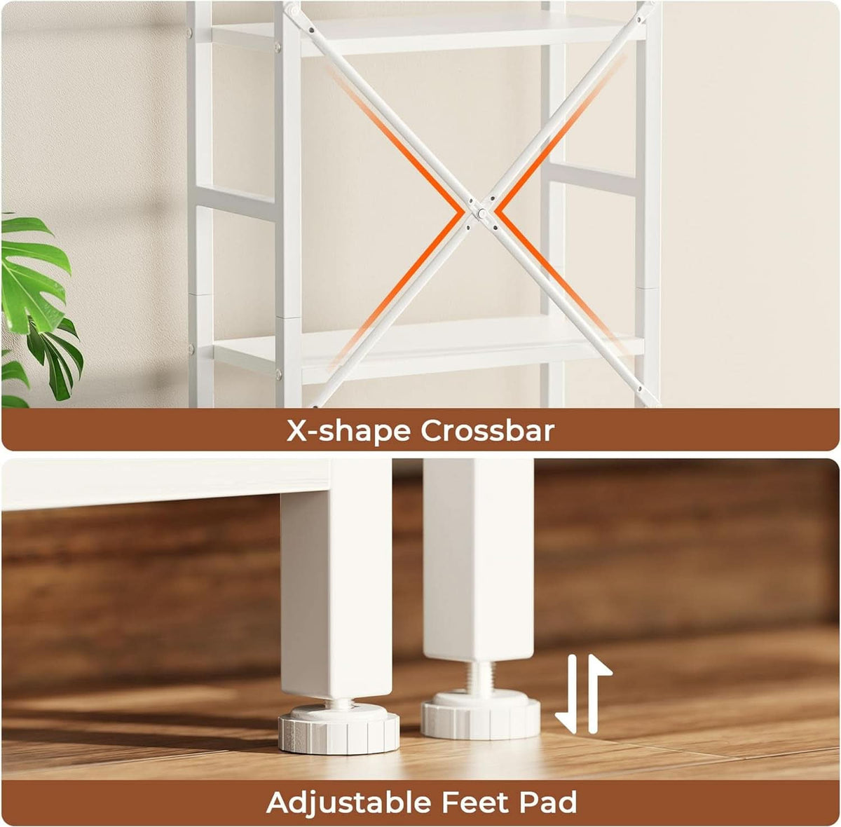 White 11 Shelf Open Display Bookcase For Home Office