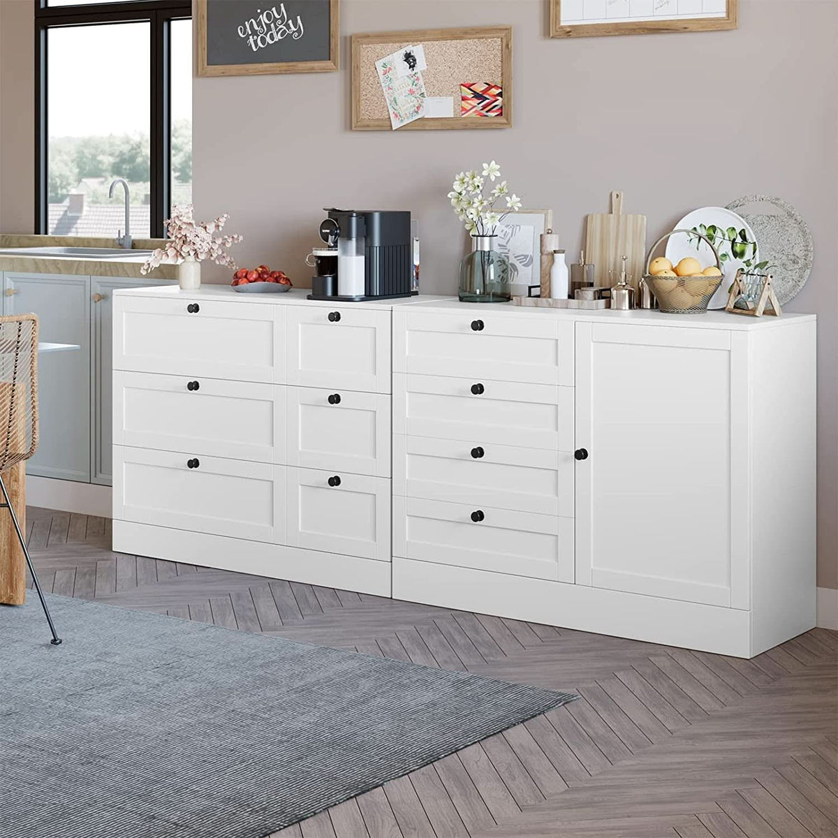 White 6 Drawer Chest Of Drawers For Bedroom Storage