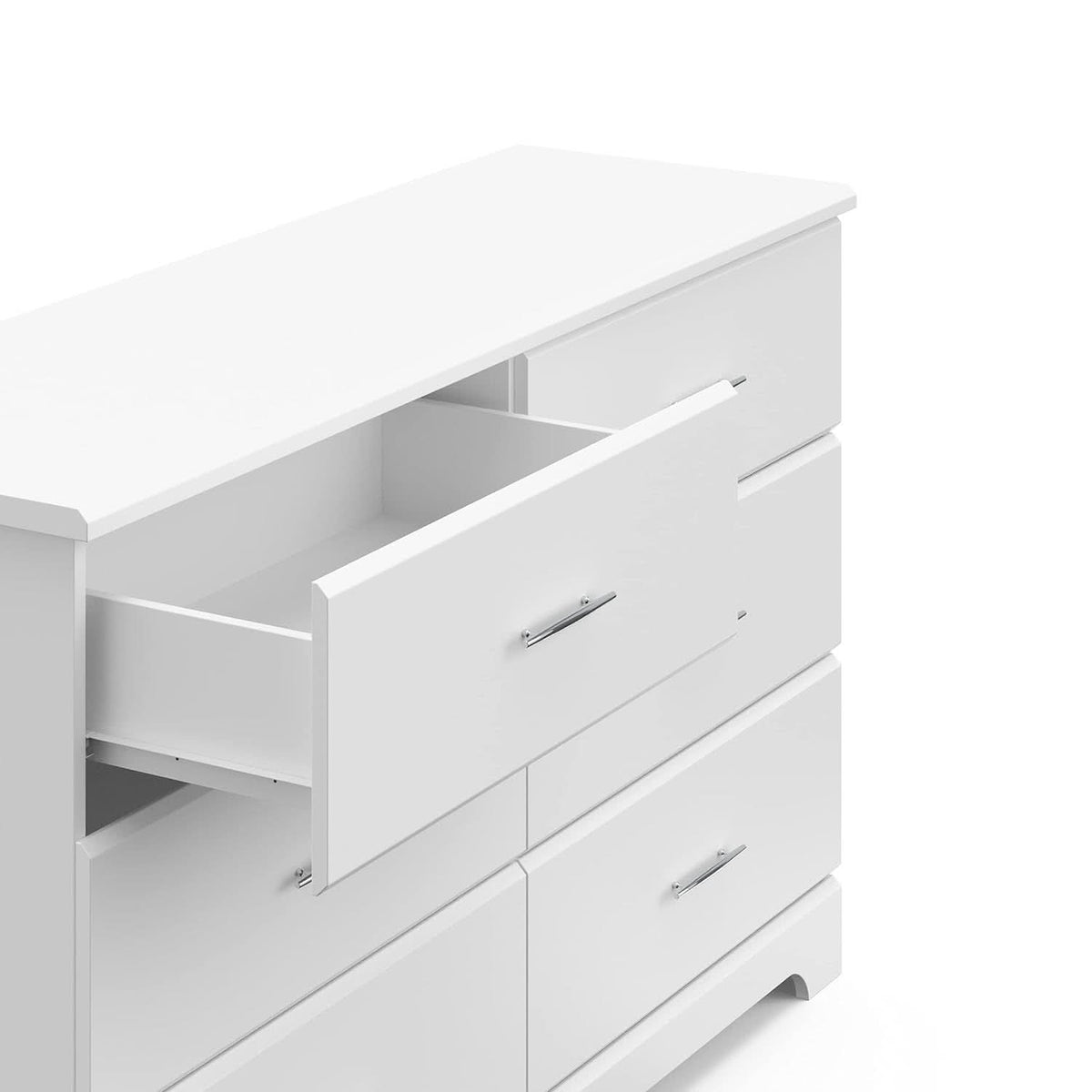 White 6 Drawer Dresser For Kids With GREENGUARD Gold Safety Kit