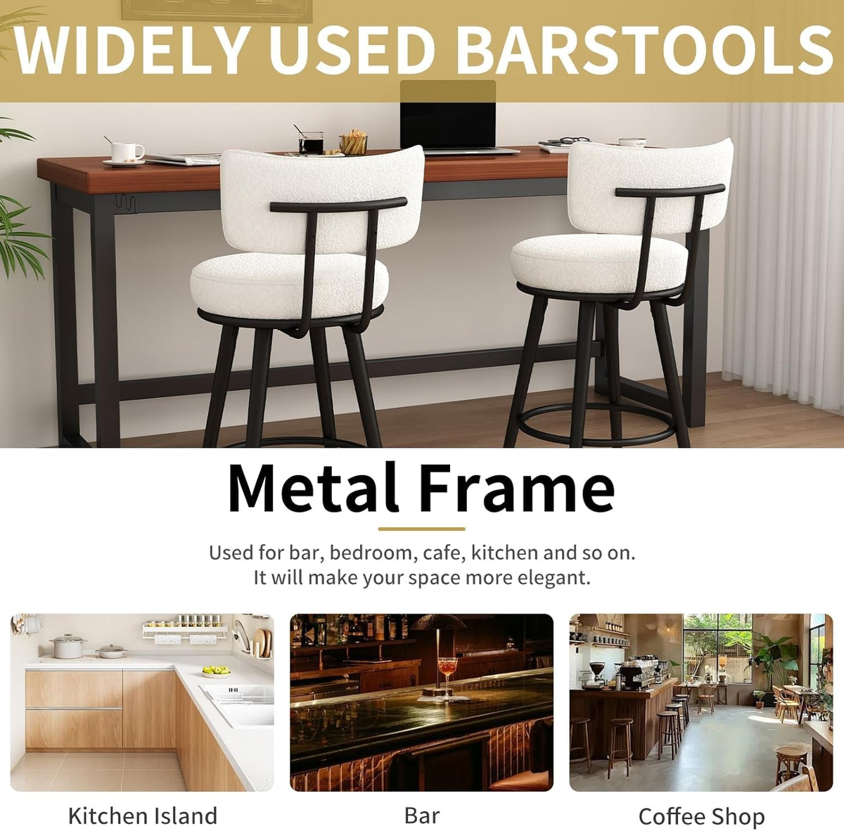 White Counter Height Bar Stools With Back Set Of Four