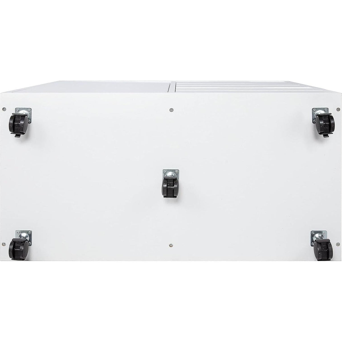 White Dresser With 5 Drawers And Rolling Swivel Wheels