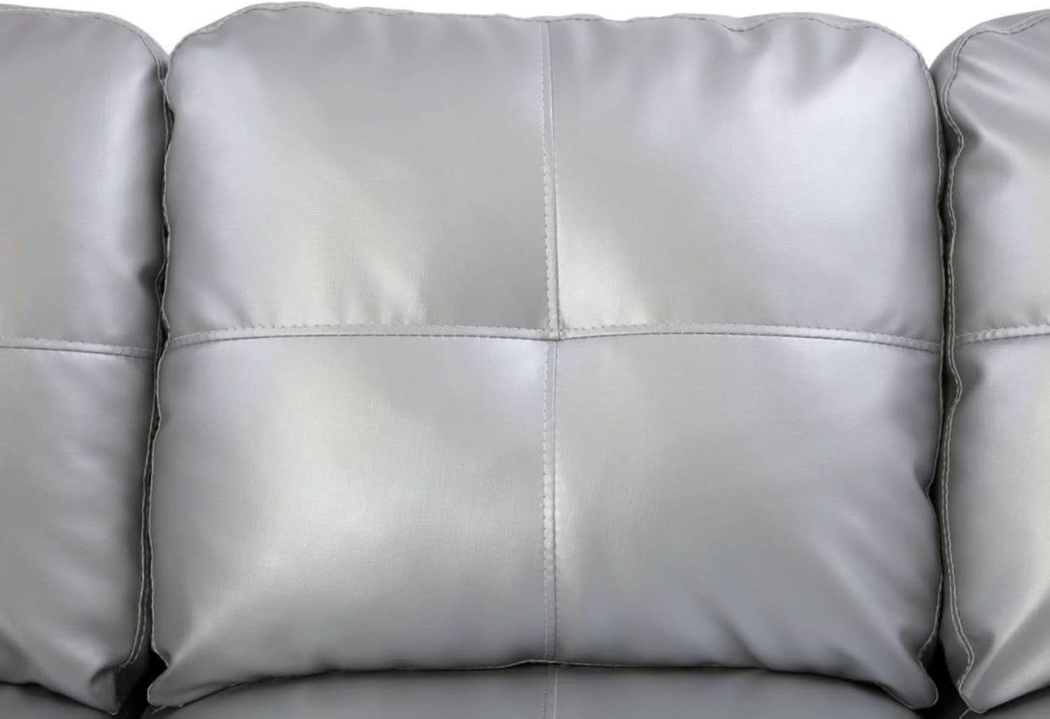 White L Shaped Sofa Set With Storage Ottoman 3 Piece