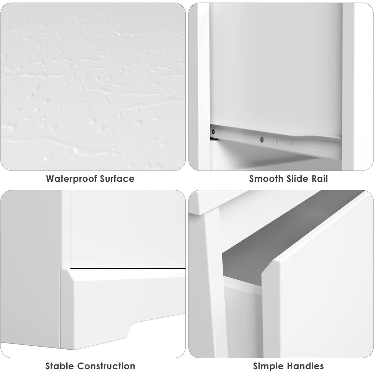 White Six Drawer Dresser For Bedroom Storage Solutions