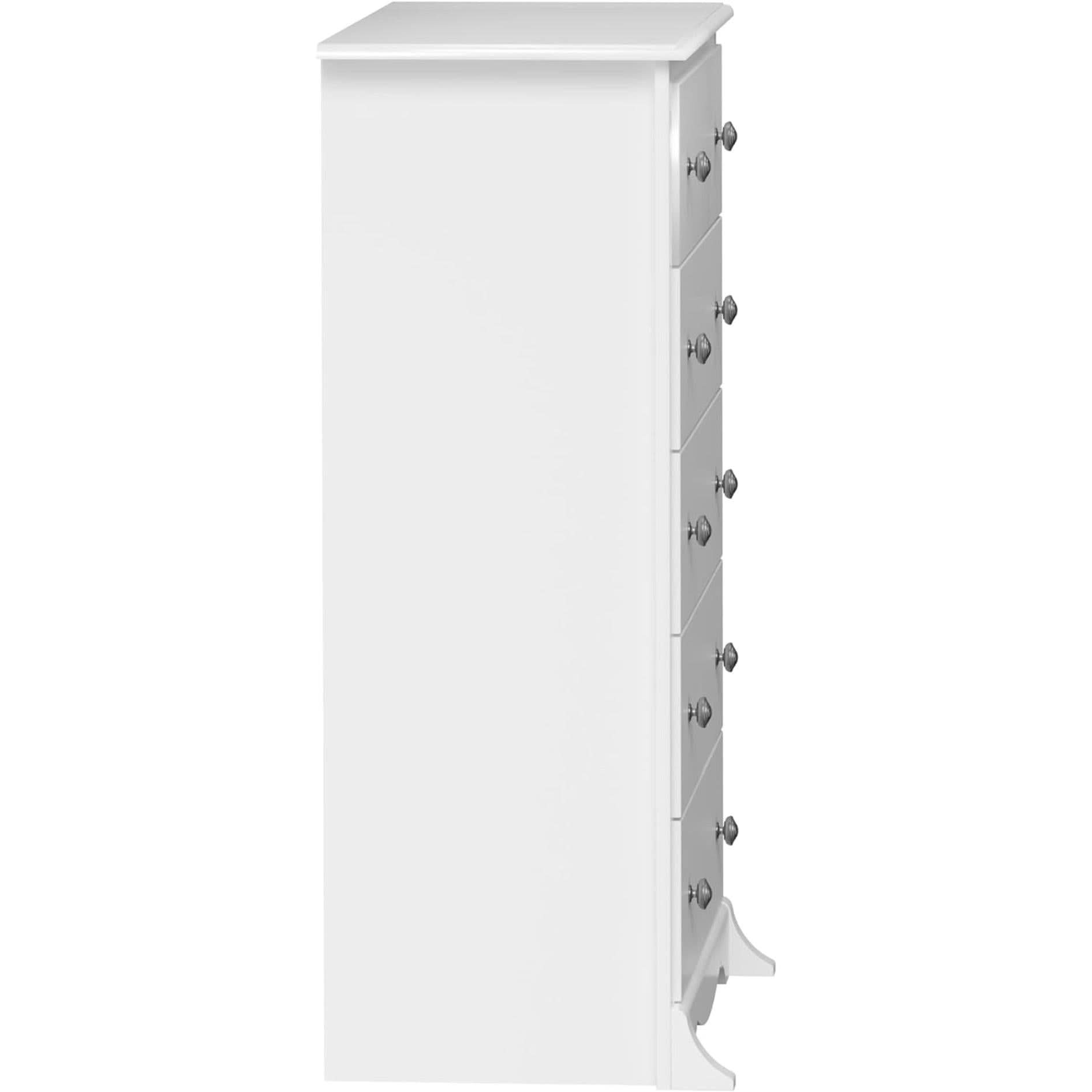 White Sonoma Dresser With Five Drawers Bedroom Storage